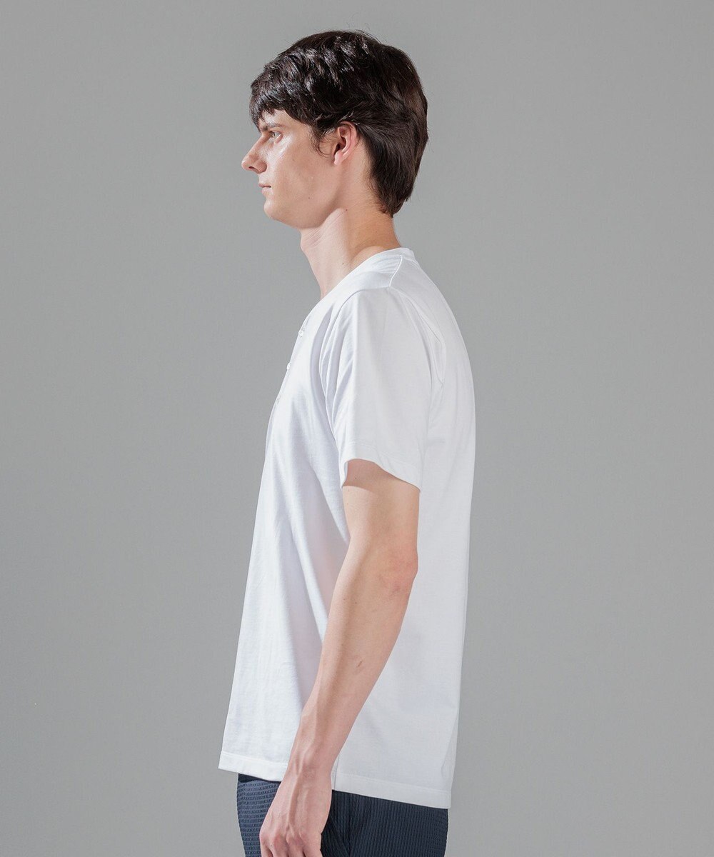 JOSEPH HOMME スビンソフトジャージー　ヘンリーネック半袖カットソー 