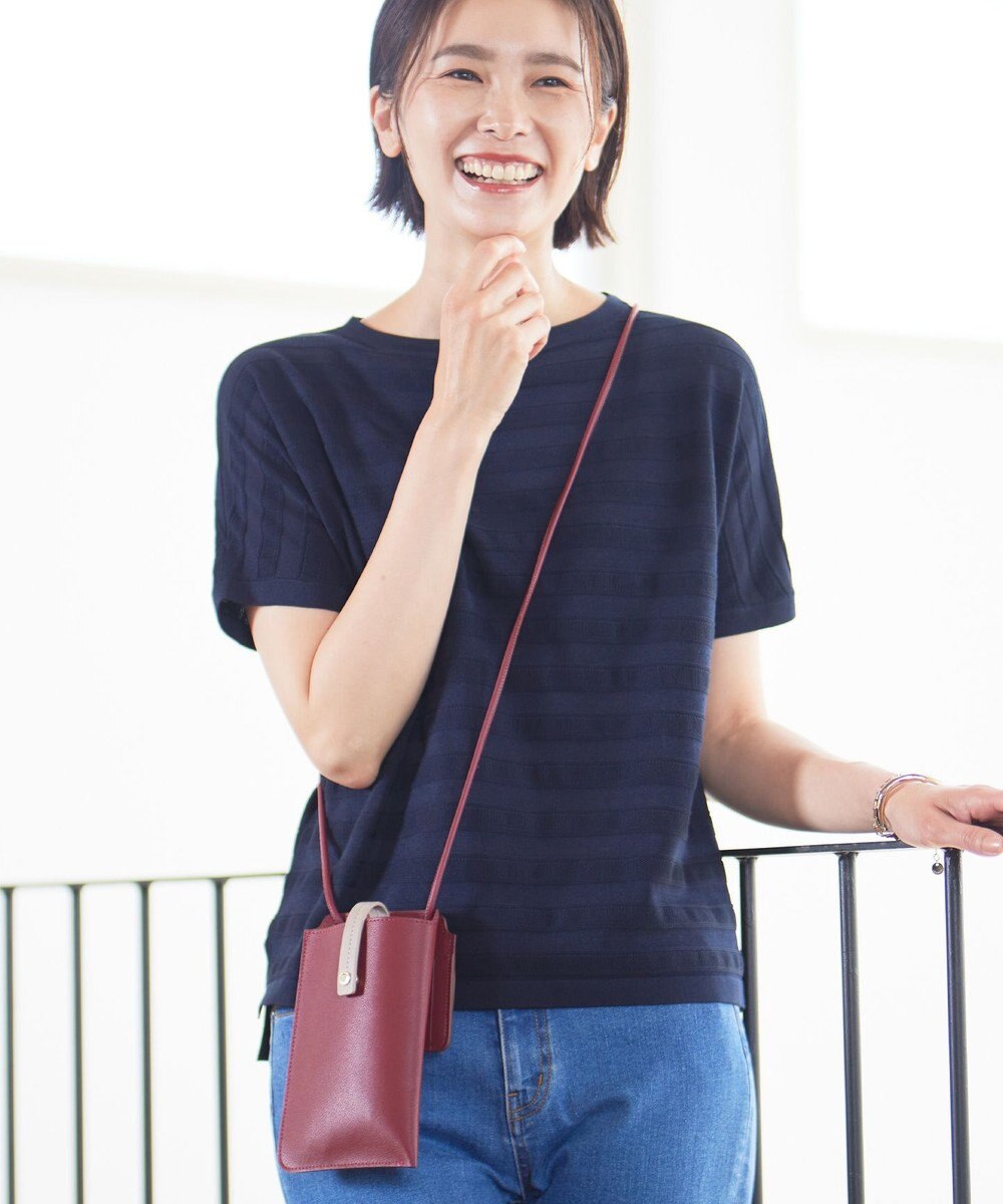 J.PRESS LADIES 【WEB限定カラーあり・セットアイテム】コインケース付き スマホ ポシェット 