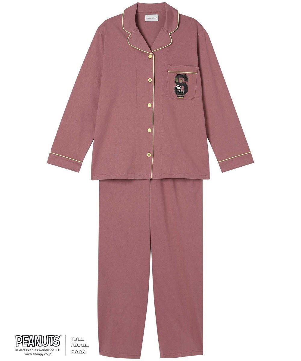 une nana cool MADE WITH PEANUTS 【綿100％】ハイゲージ天竺パジャマ 