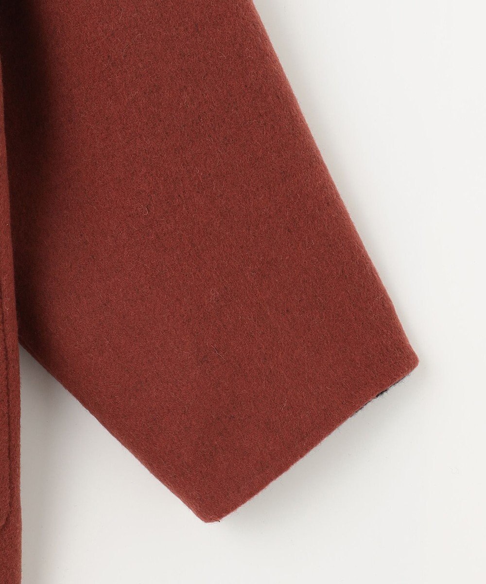 自由区 【リバーシブル】ウールリバー フード付きショートコート 