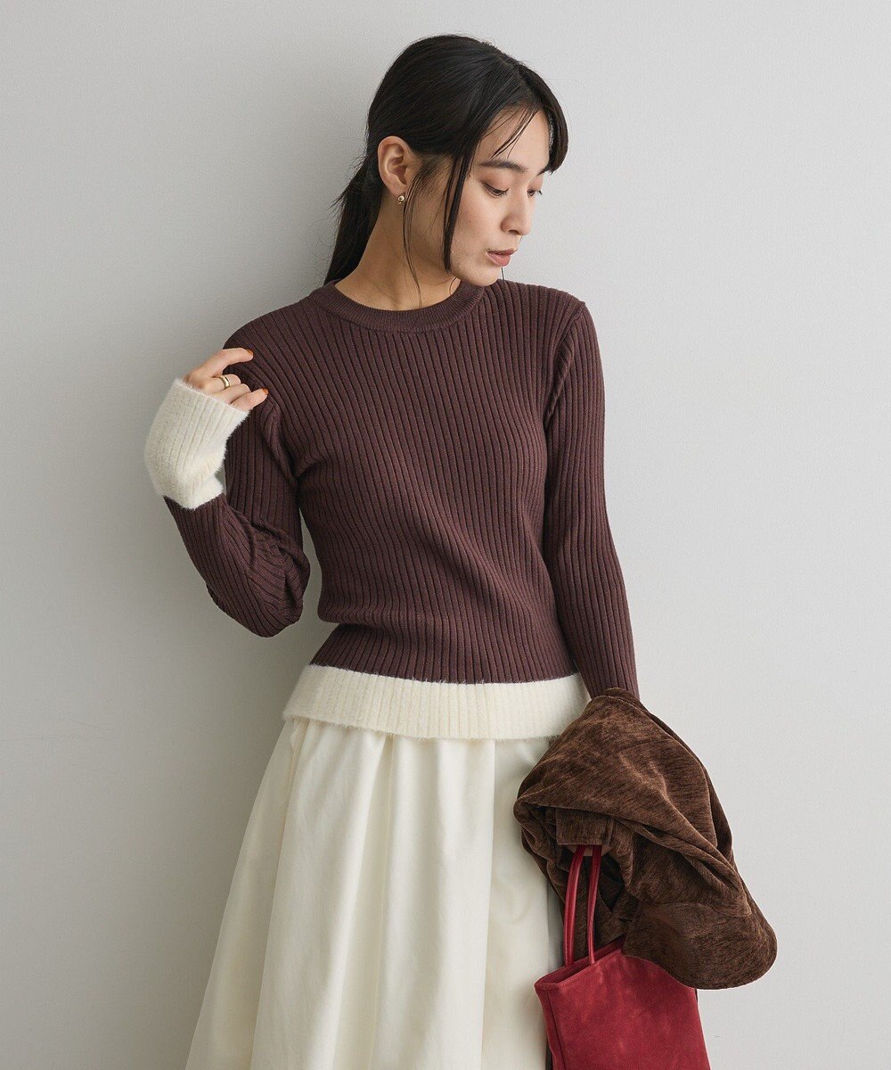 CRAFT STANDARD BOUTIQUE とてもち袖シャギーニットプルオーバー 