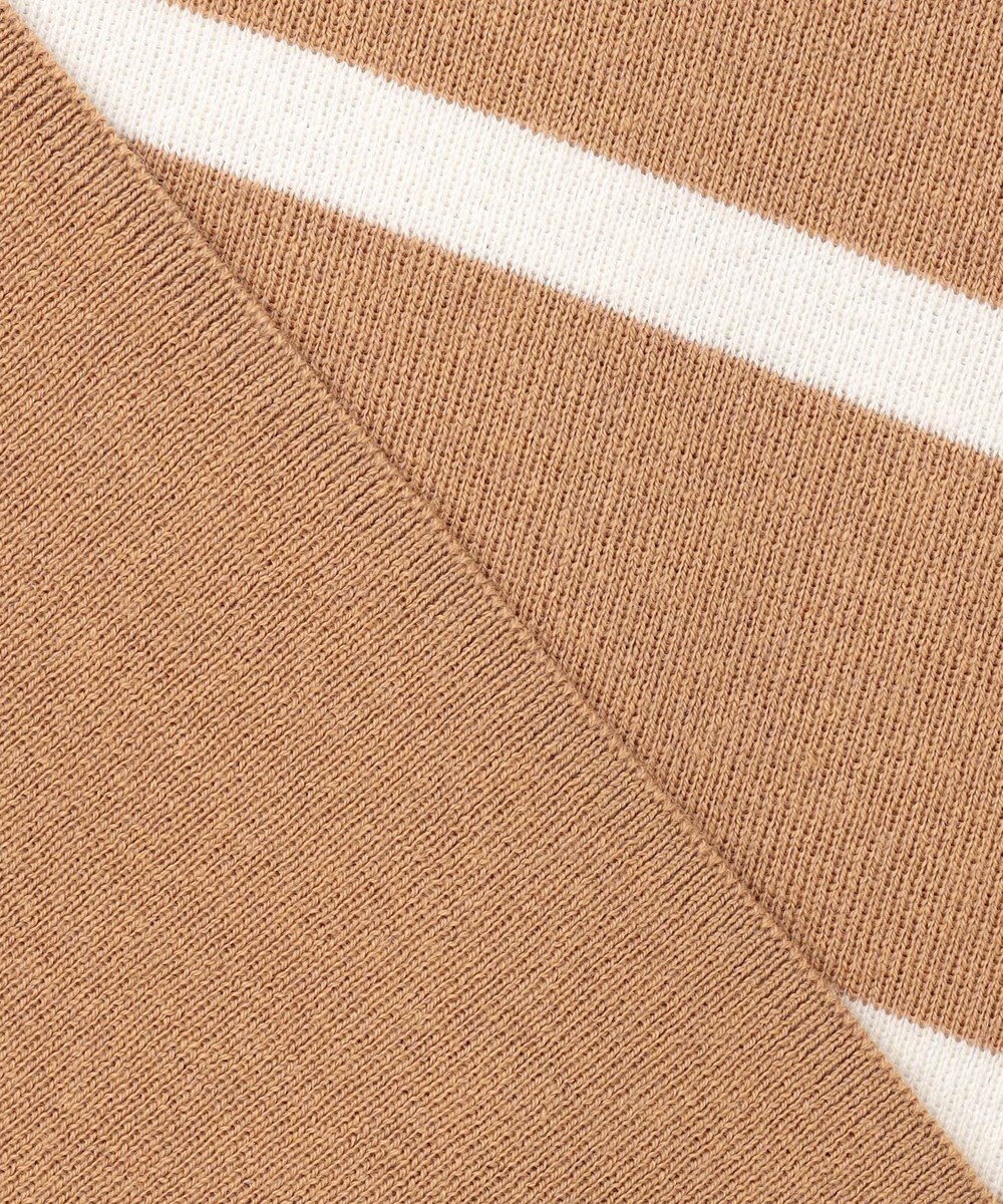 自由区 L コットンウールハイゲージボーダー ニット 