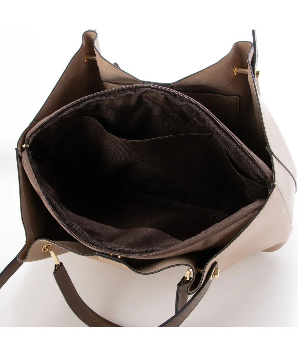 UNBILLION cachecache PCケース付きメタルハンドルA4トートバッグ 