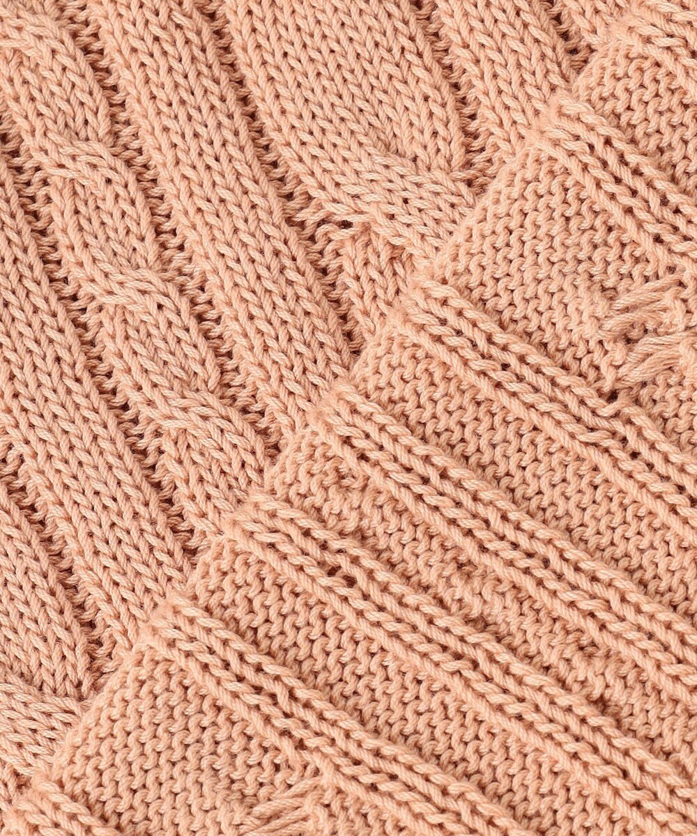 J.PRESS LADIES 【洗える】GIZA MERCERIZE COTTON ケーブル ニット 