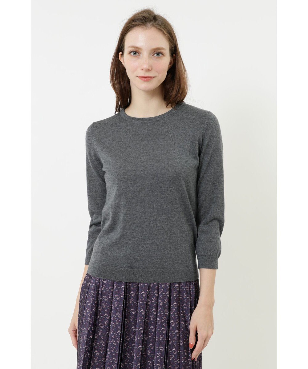 DAKS クルーネックウールニットプルオーバー 