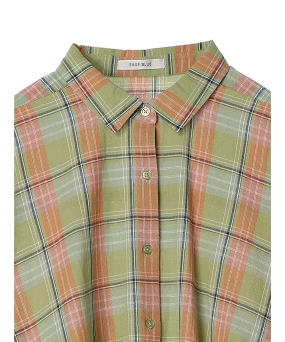 Green Parks チェック柄シャツチュニック 