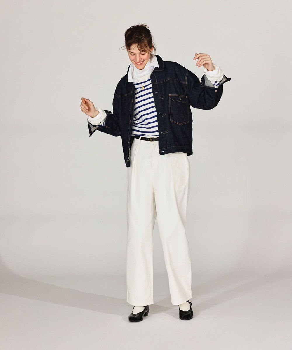 LENO ONE  FOWARD PLEATS CHINO TROUSERS ワンタックチノパンツ 