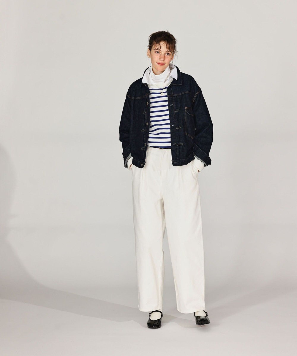 LENO ONE  FOWARD PLEATS CHINO TROUSERS ワンタックチノパンツ 