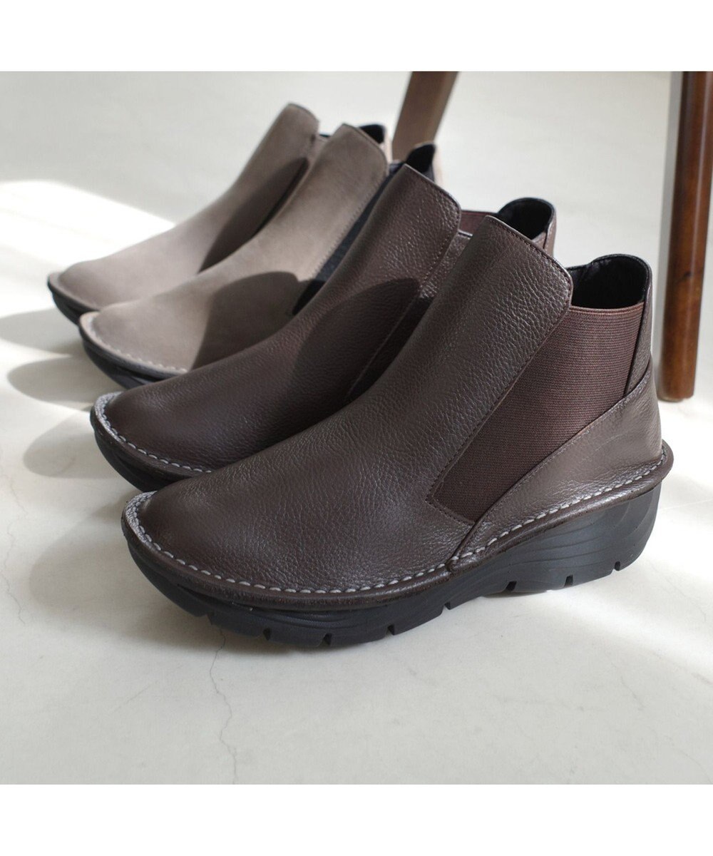 Pointer 本革超軽量サイドゴアショートブーツ 