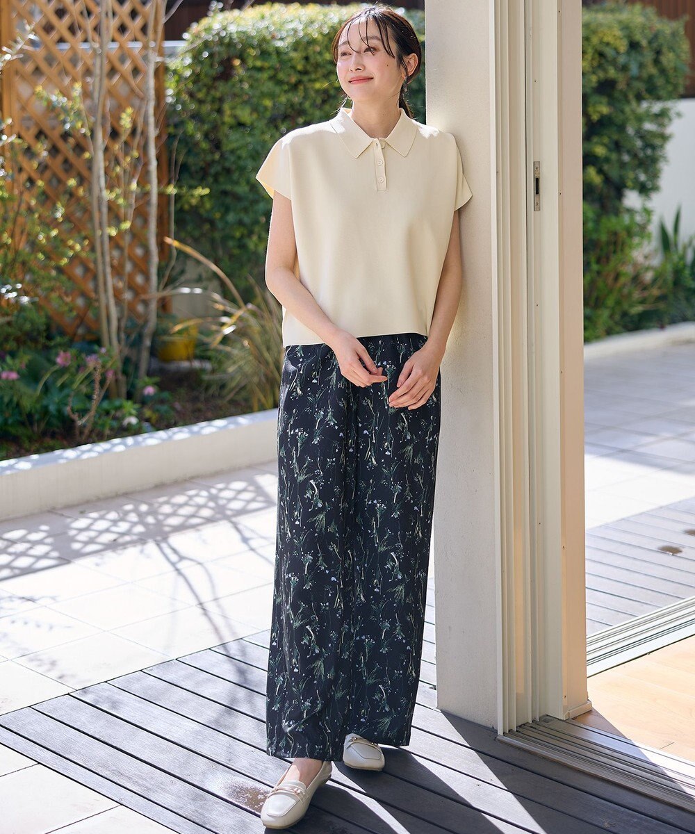 ANY ミラノリブニットポロ 