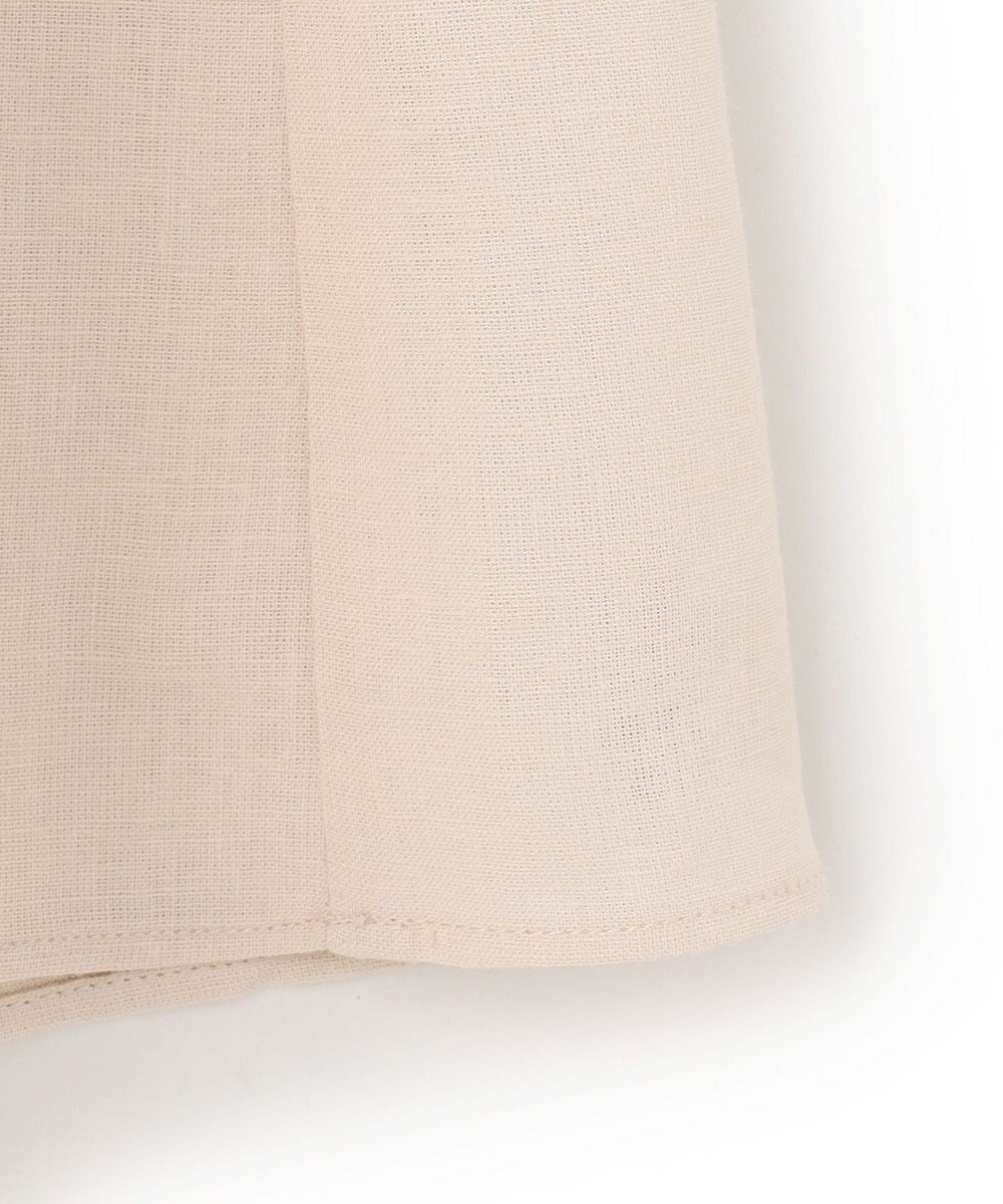 UNFILO リネンレーヨン セミフレアスカート 