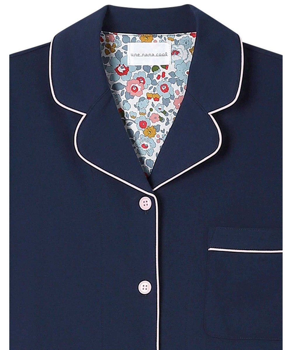 une nana cool 【綿100％】40ハイゲージ天竺半袖パジャマ MADE WITH LIBERTY FABRIC 