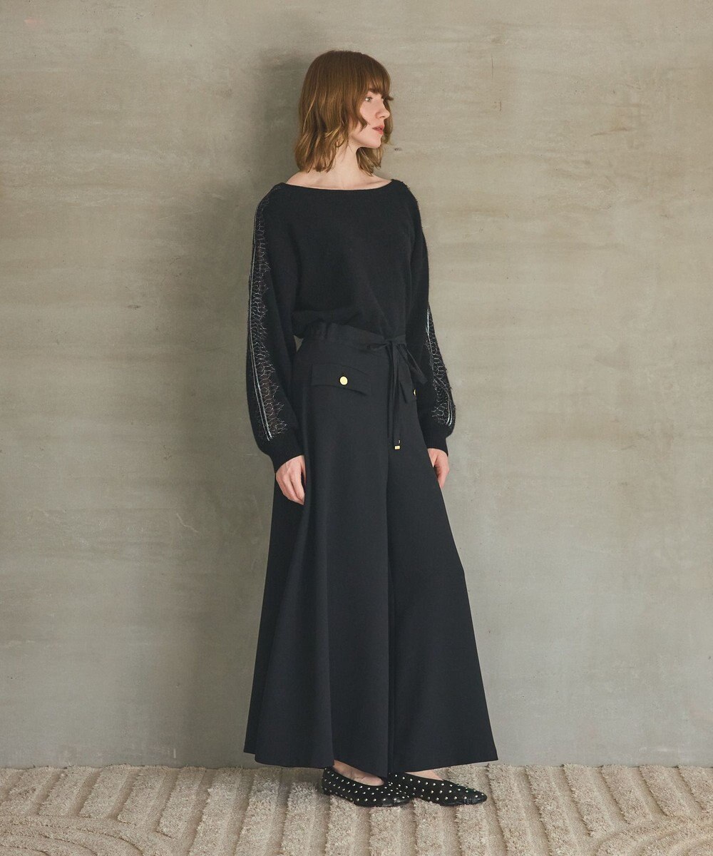 GRACE CONTINENTAL ワイドフレアパンツ 