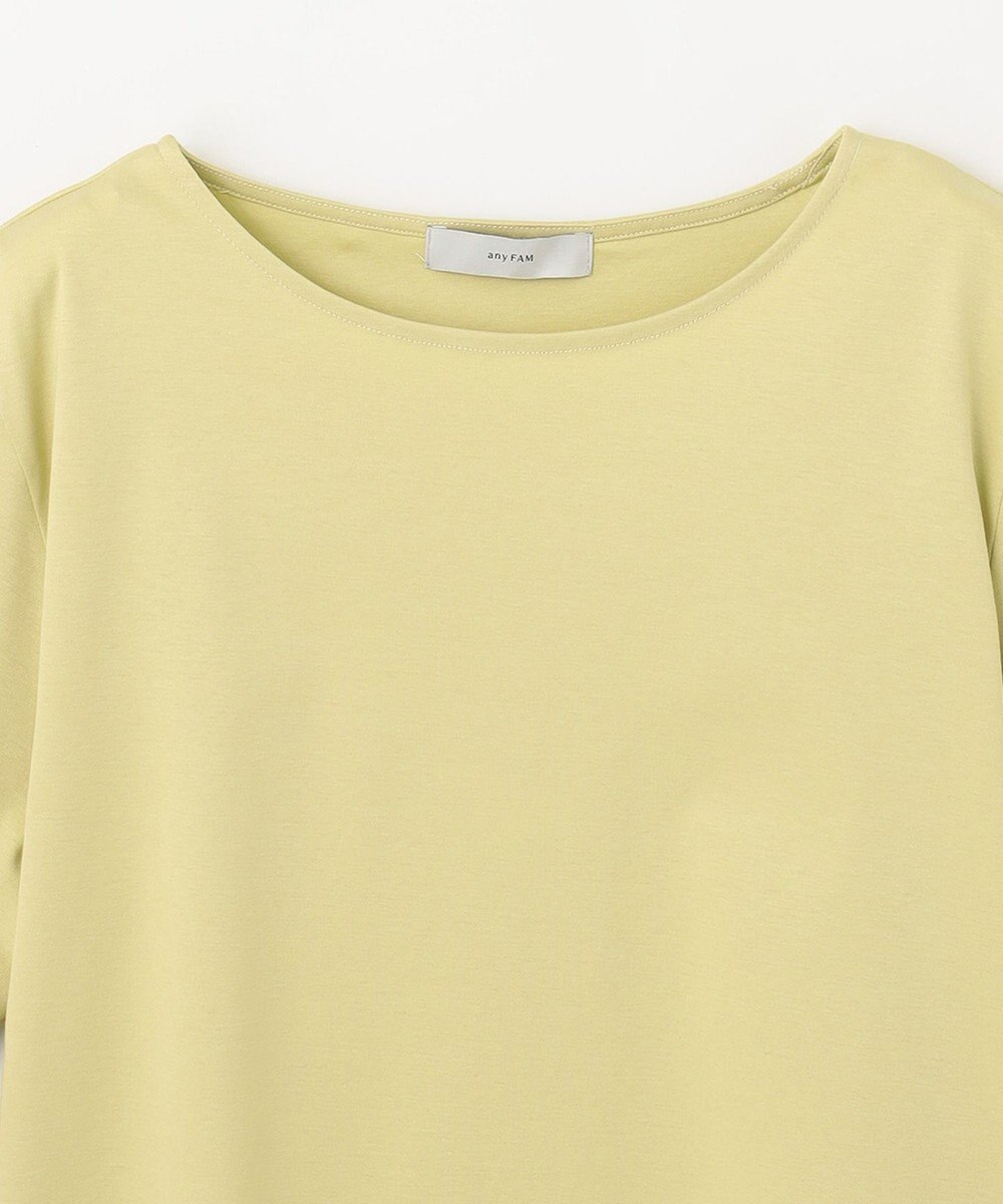 ANY 【接触冷感】シルケットスムース タックスリーブトップス 