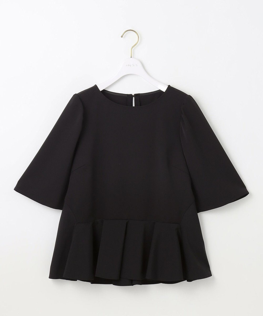 ANY SIS 【撥水・接触冷感・UVカット】コンフォートイージーペプラム  ブラウス 