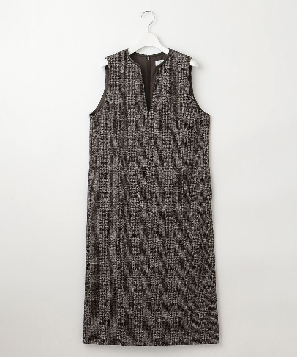 J.PRESS LADIES L 【洗える】チェック ジャカード ジャンパースカート 