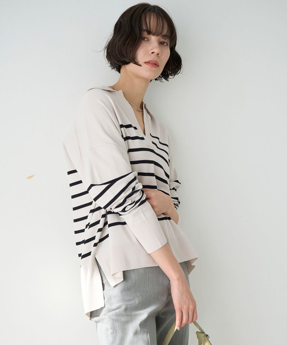 UNFILO マイビューティ スキッパーニット 