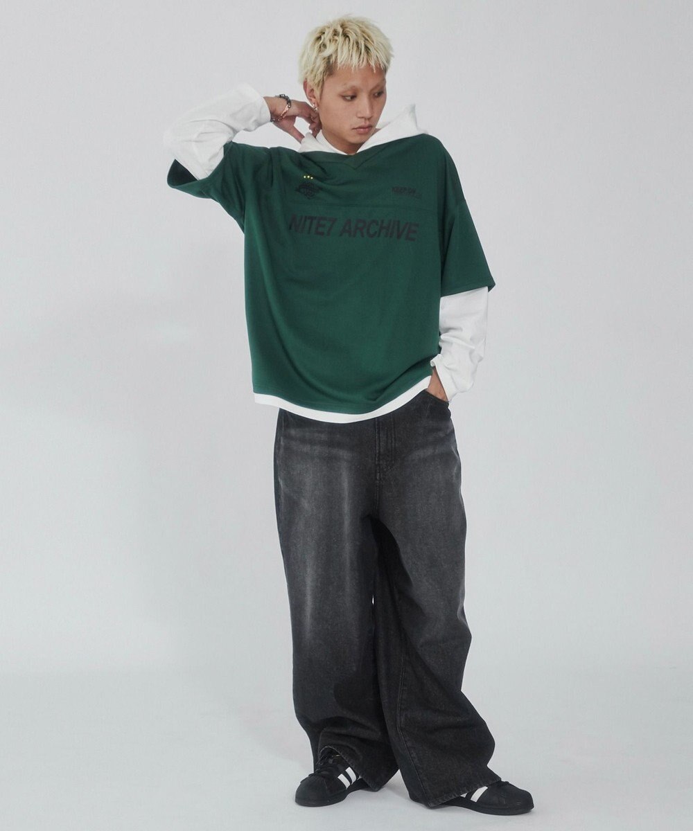 WEGO メッシュレイヤードTパーカー（LS） 