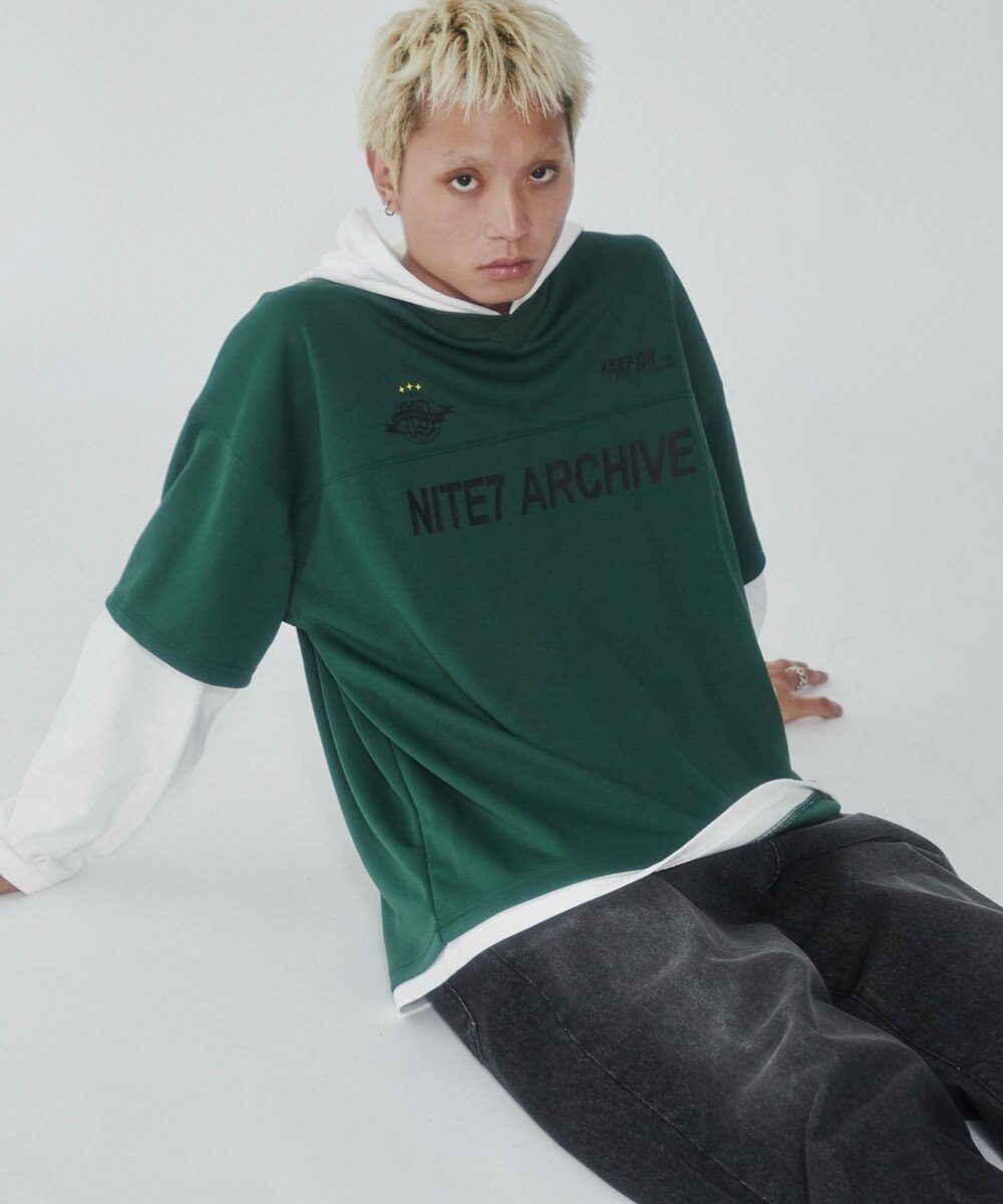 WEGO メッシュレイヤードTパーカー（LS） 