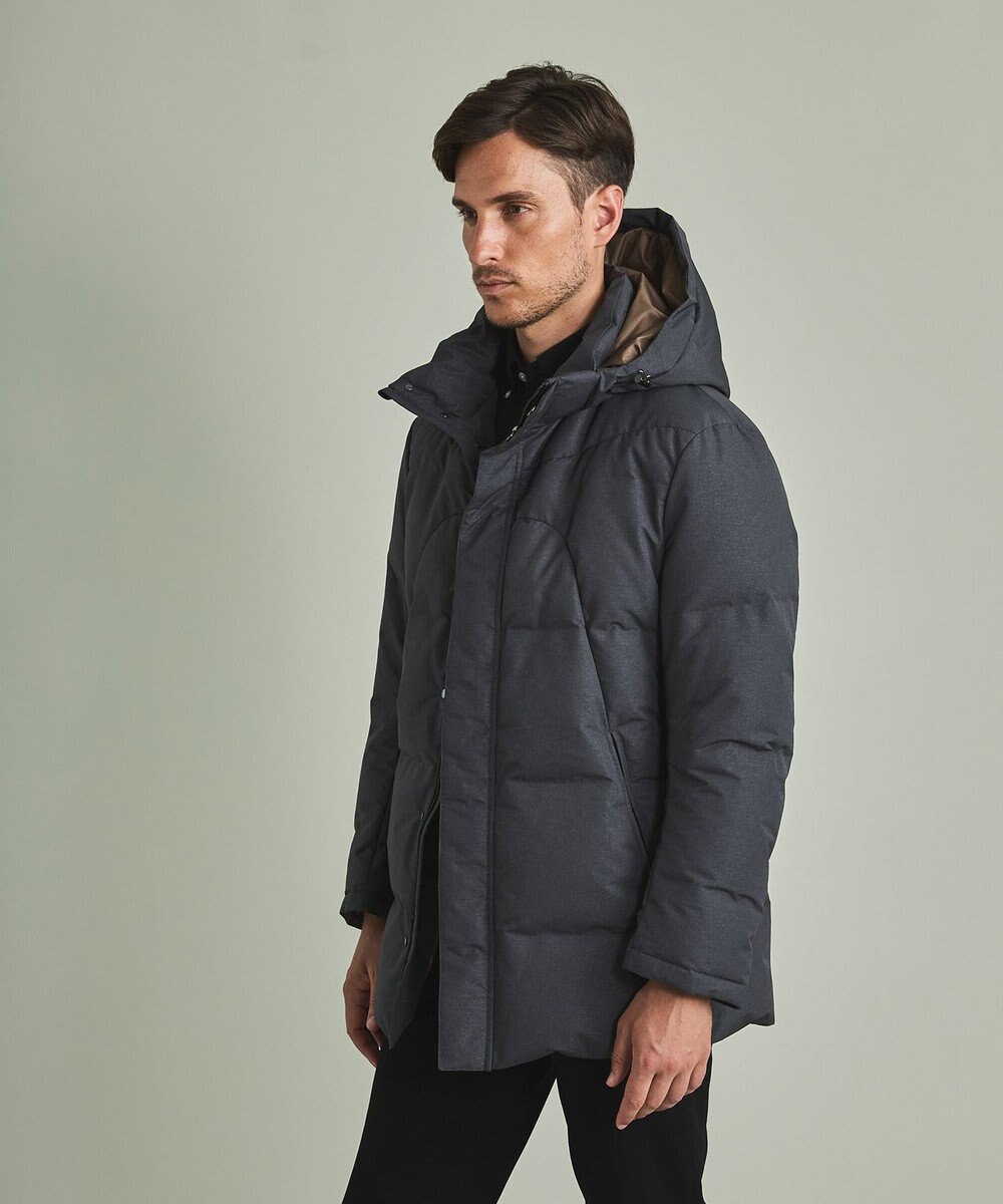 GOTAIRIKU 【仕事で着用可】MINOTECH メランジラミネート ダウンコート(23年モデル) 