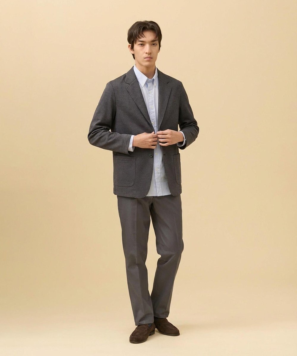 J.PRESS MEN 【KANEMASA JERSEY】メランジチドリジャージー カットジャケット 