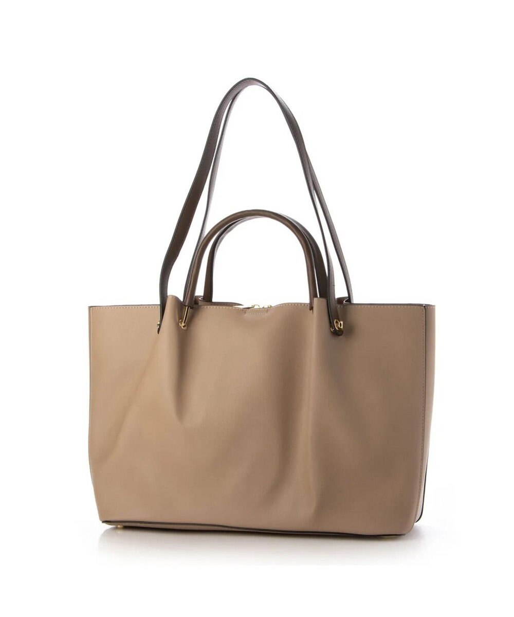 UNBILLION cachecache PCケース付きメタルハンドルA4トートバッグ 