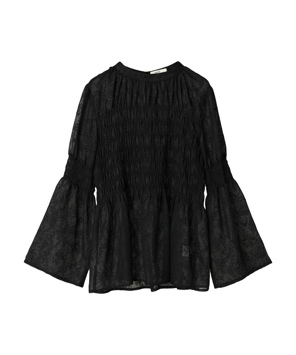 earth music&ecology ジャガードシャーリングプルオーバー 