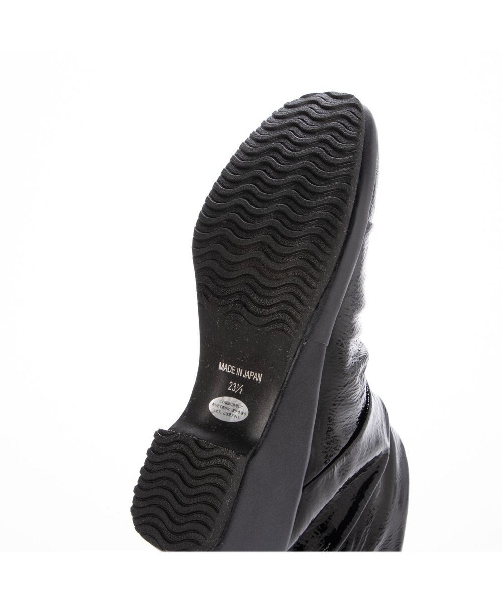 MODE ET JACOMO <D'ICI>ドレープデザインウェッジソールショートブーツ 