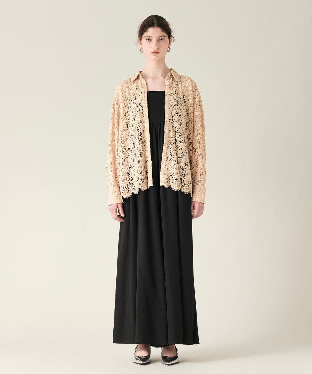 GRACE CONTINENTAL コードレースオーバーシャツ 