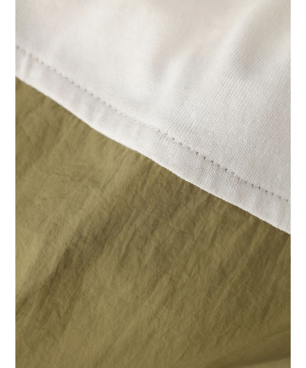 Green Parks 布帛ドッキングドロストワンピース 