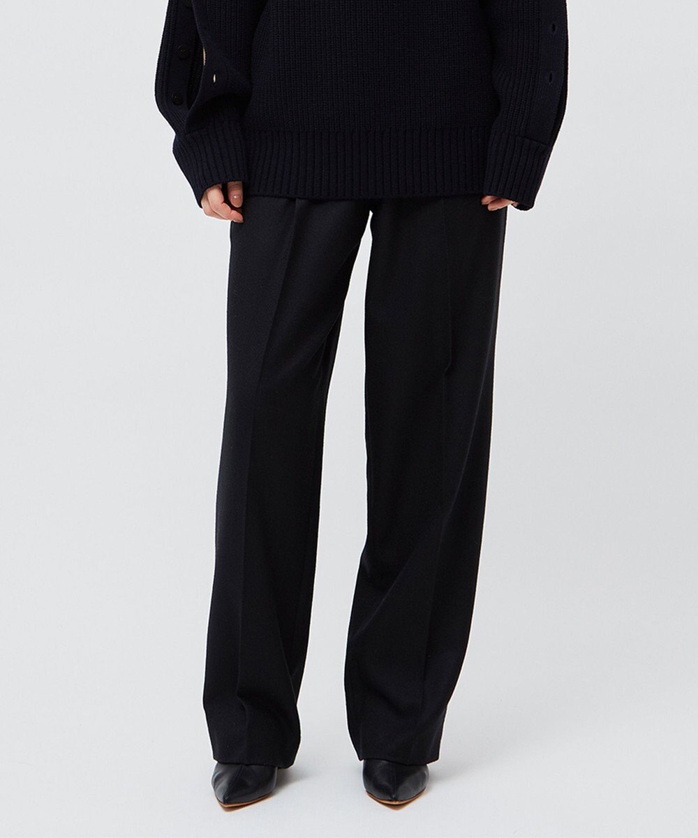 BEIGE， TERNES / フロントジップワイドパンツ 