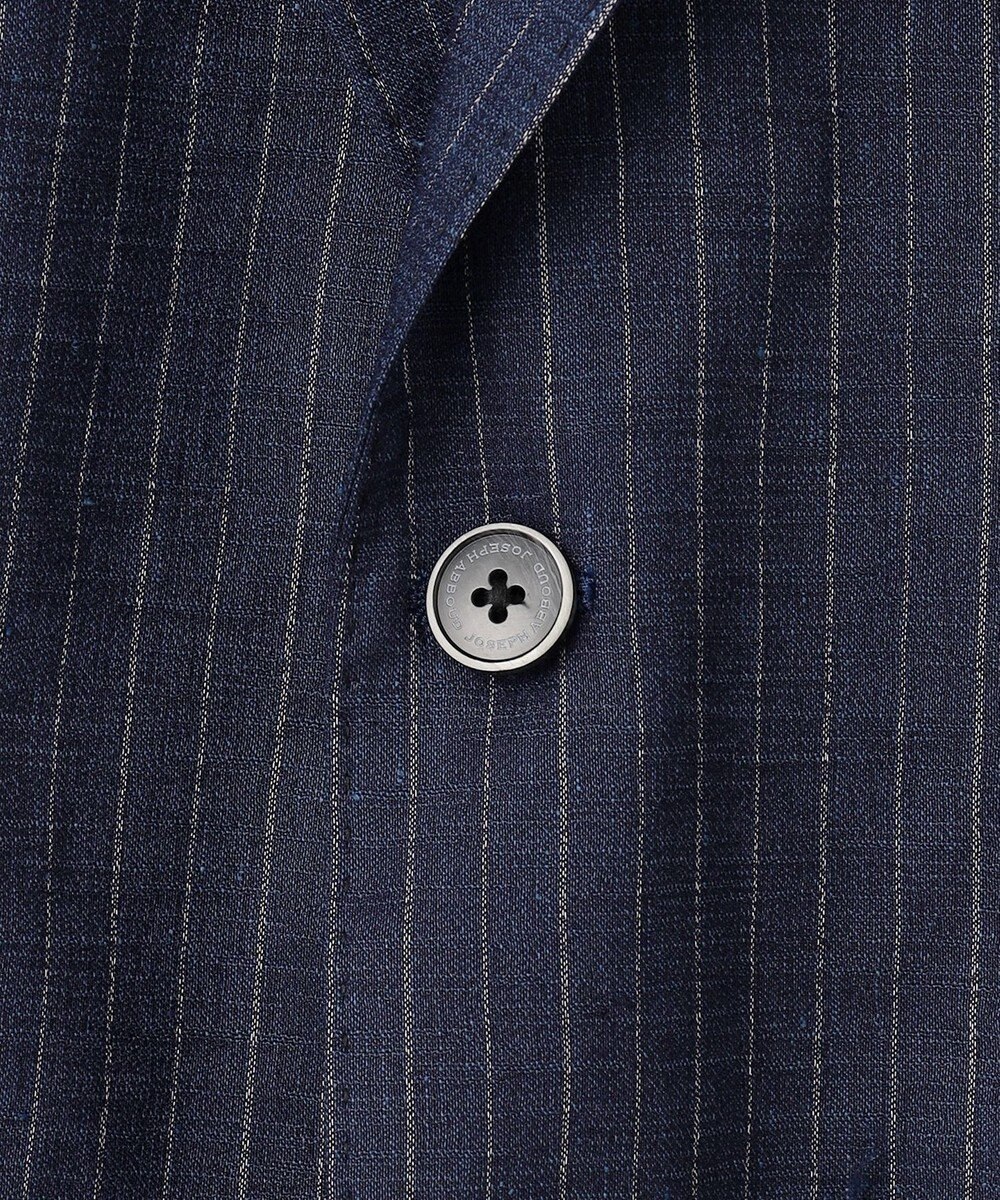 JOSEPH ABBOUD 【清涼/軽量/ストレッチ】ミックスリネンストライプジャケット 