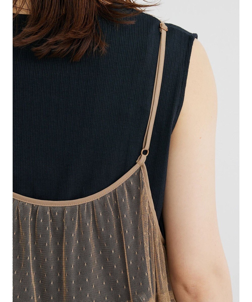 Green Parks ・ＥＬＥＮＣＡＲＥ　ＤＵＥ　２ｗａｙチュールキャミワンピ 