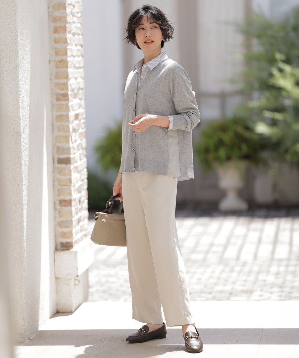 J.PRESS LADIES L Vis/Peスパーク ニット カーディガン 