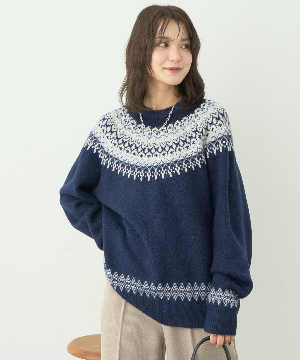 earth music&ecology オーロララメノルディックチュニック 