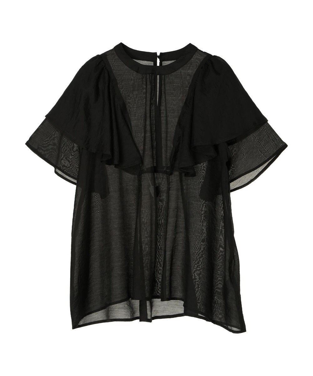 AMERICAN HOLIC 接触冷感シアーフリルブラウス 