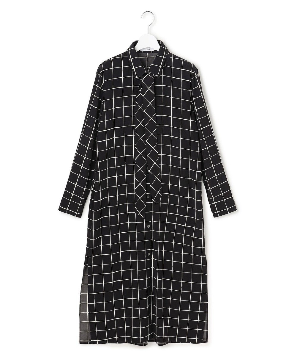 ICB L 【30th ANNIVERSARY】 ウィンドウペンプリント シャツワンピース 