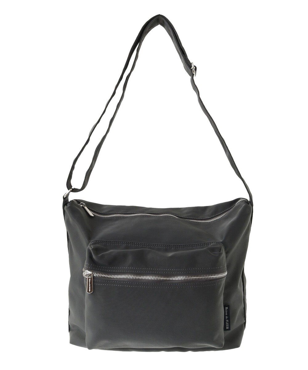 Maison de FLEUR ファスナーショルダーバッグ 