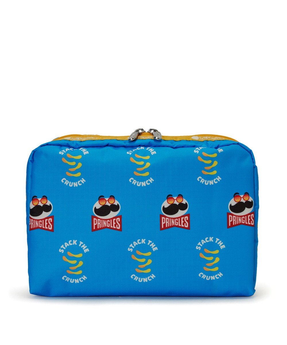 LeSportsac EXTRA LARGE RECTANGULAR COSMETIC/プリングルズブルーエクストラレクタンギュラーコスメティック 