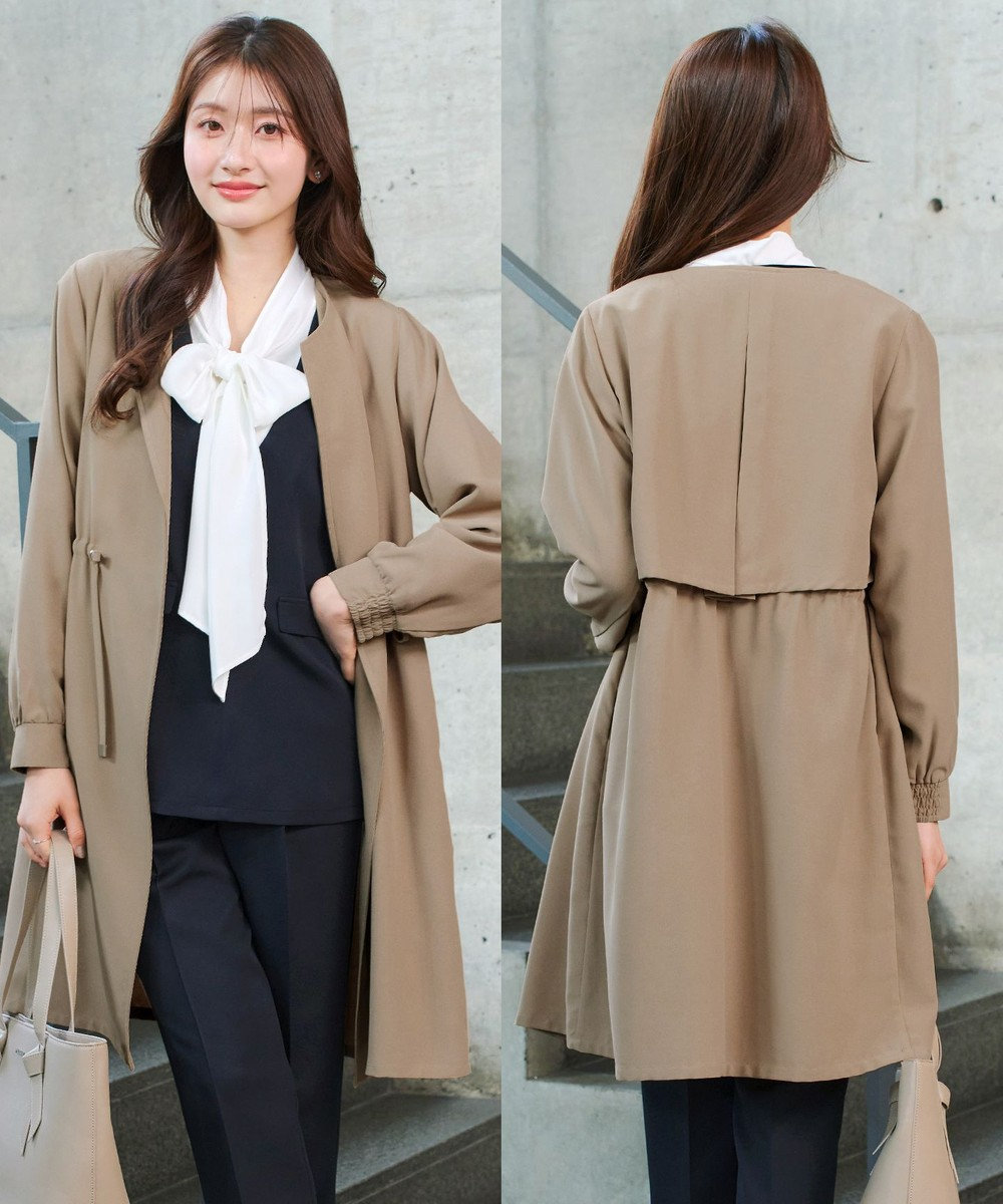 Tiaclasse タックヨーク着流しパフスリ－ブコート 