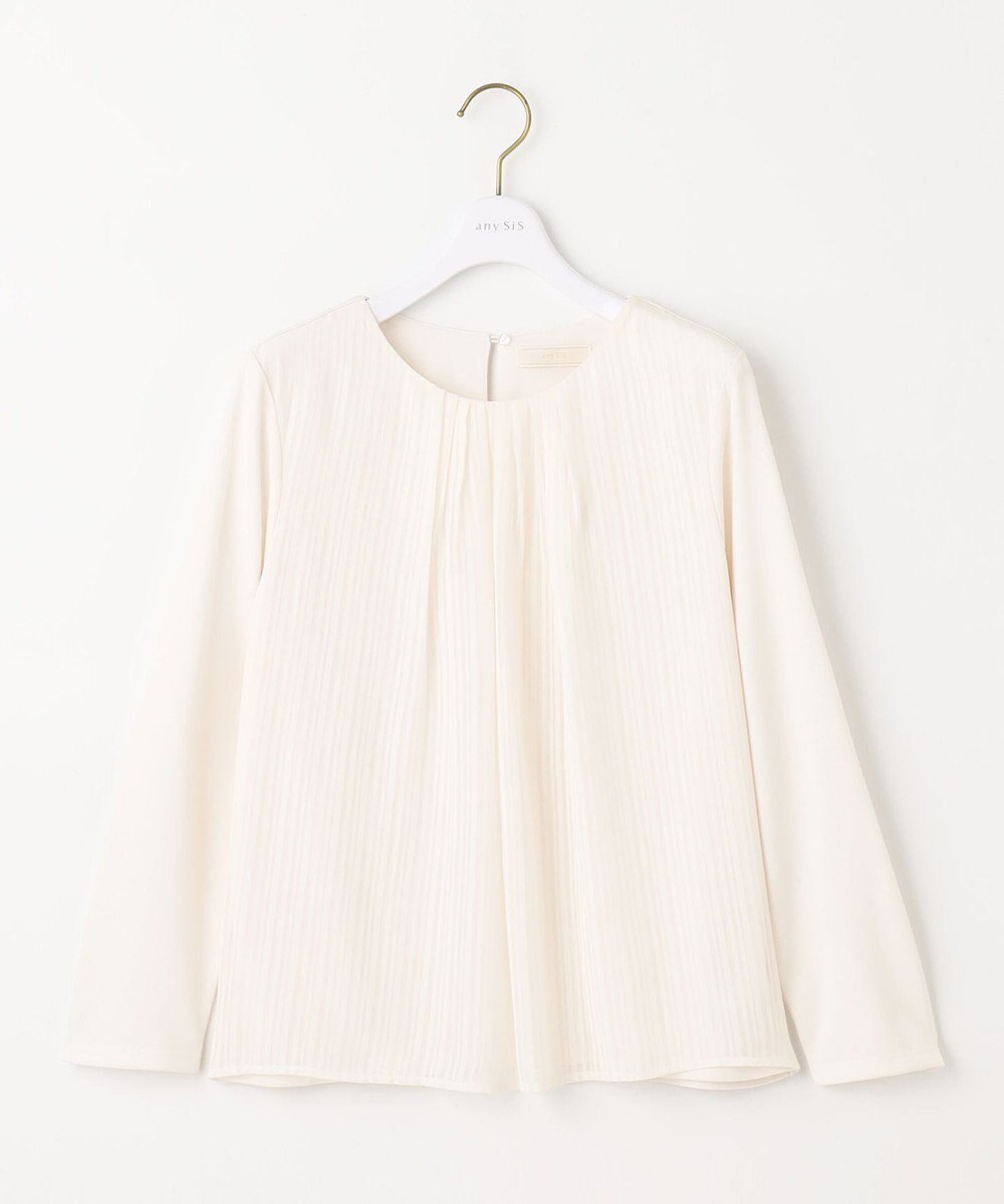 ANY SIS L 【吸水速乾・UVケア】コンフォートジャージー シフォンコンビ カットソー 