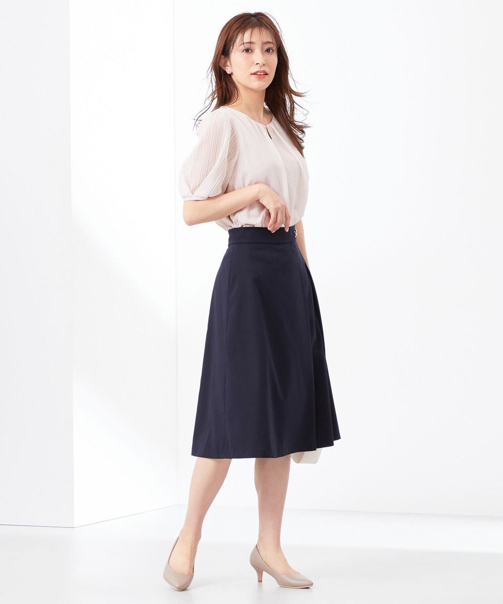 ANY SIS 【吸水速乾・UVケア・接触冷感】コンフォートジャージー ブラウス 