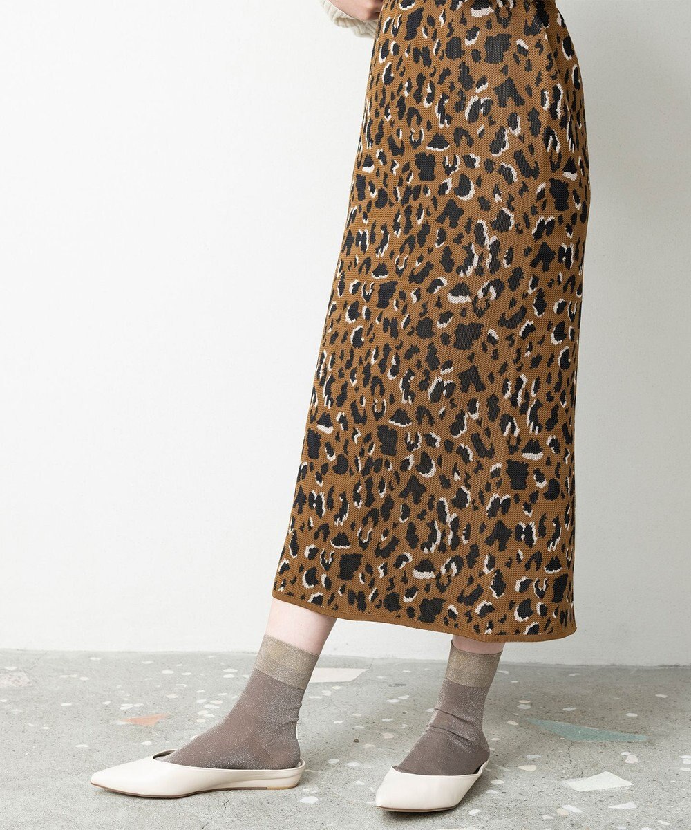 LEOPARD PATTERN SKIRT / レオパード パターン スカート / TRICOTE