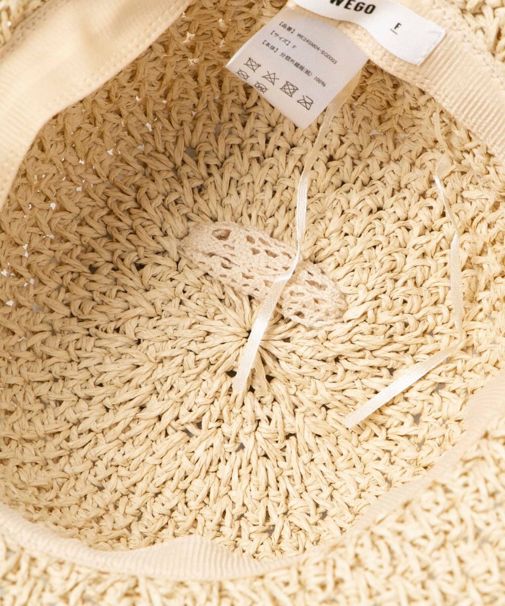 WEGO レースアップ雑材ハット 