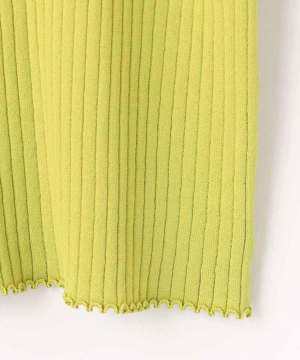 ANY L ポイントシアーリブニット 