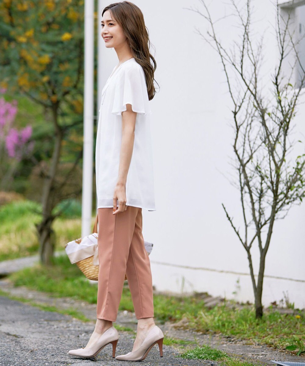 Tiaclasse 【洗える】幅広く活躍が期待できるドロストパンツ 