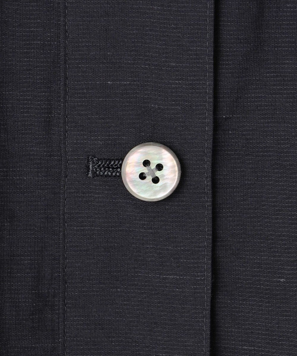 J.PRESS LADIES 【洗える】Sheer Vis リネン ノーカラー ブルゾン 