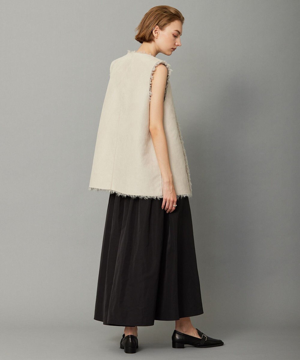 ICB 【リバーシブル着用可能】フェイクムートン ジレ 