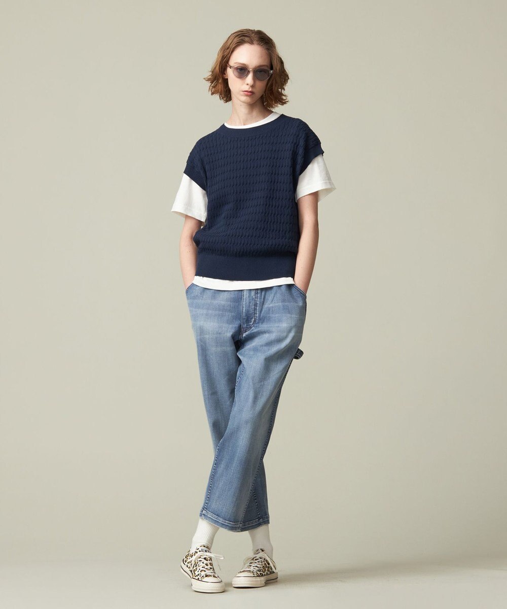 J.PRESS YORK STREET 【WOMEN】コットンケーブル ベスト 