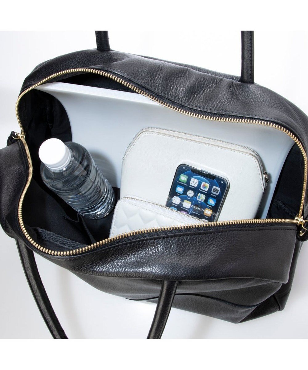 UNBILLION ペルケ perche / ガーメントレザー・サスティナブル2wayハーフムーンボストン 